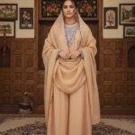 Elegant Peach Silk Ready-to-Wear Dress with Tilla Dozi & Resham Embroidery – Customizable Bottom